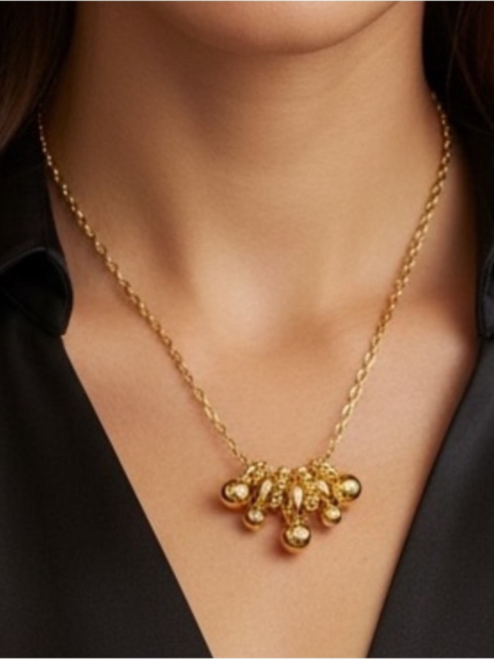 New Hillberg & Berk Bubbles Multi Charm Chain Necklace
Sterling 
Retail $450